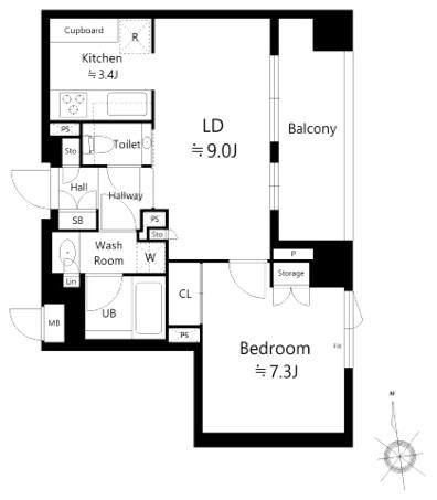 アトラス白金台レジデンス401間取り図